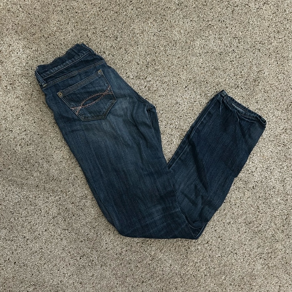 Abercrombie & Fitch straight leg jeans, size 0 (perfect stretch)